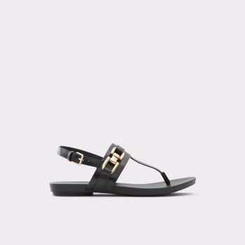 Aldo Gannamaryn Platta Sandaler Dam Svarta | xFRhbdkF