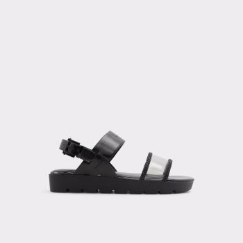 Aldo Hailey Platta Sandaler Dam Svarta | 7AYN625k