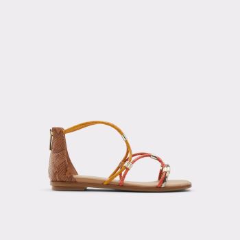 Aldo Oceriwenflex Platta Sandaler Dam Cognac | SBAgoaqm