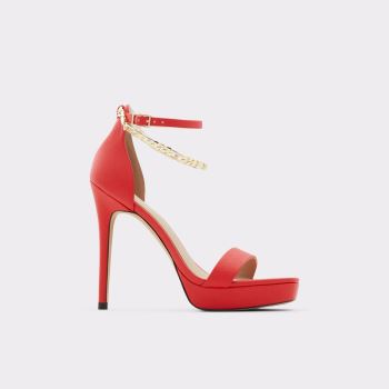 Aldo Scarlettchain Sandaler Dam Röda | HUdp0eUV