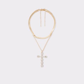 Aldo Wykin Halsband Dam Gold-Clear Multi | T7fwXvDS