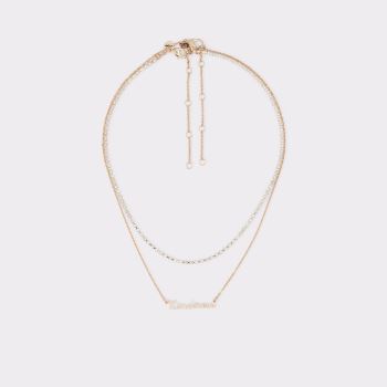 Aldo Wylolden Halsband Dam Gold-Clear Multi | xNie0Pi7