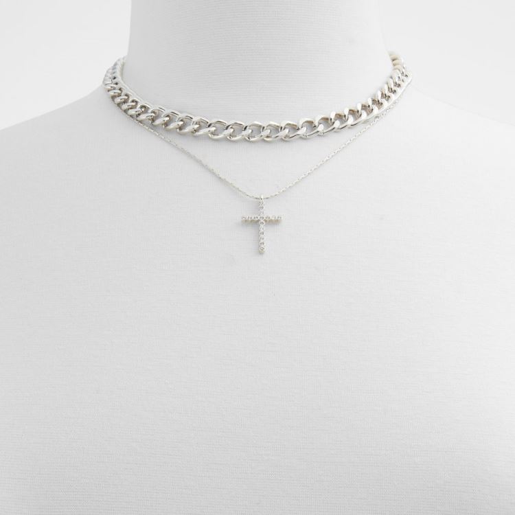Aldo Acerani Halsband Dam Silver-Clear Multi | rmeWiwNE