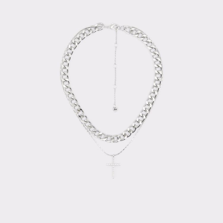 Aldo Acerani Halsband Dam Silver-Clear Multi | rmeWiwNE