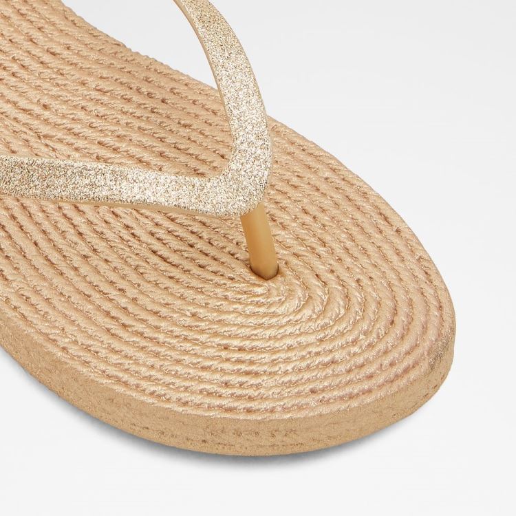 Aldo Aloomba Platta Sandaler Dam Guld | GJNef1xz