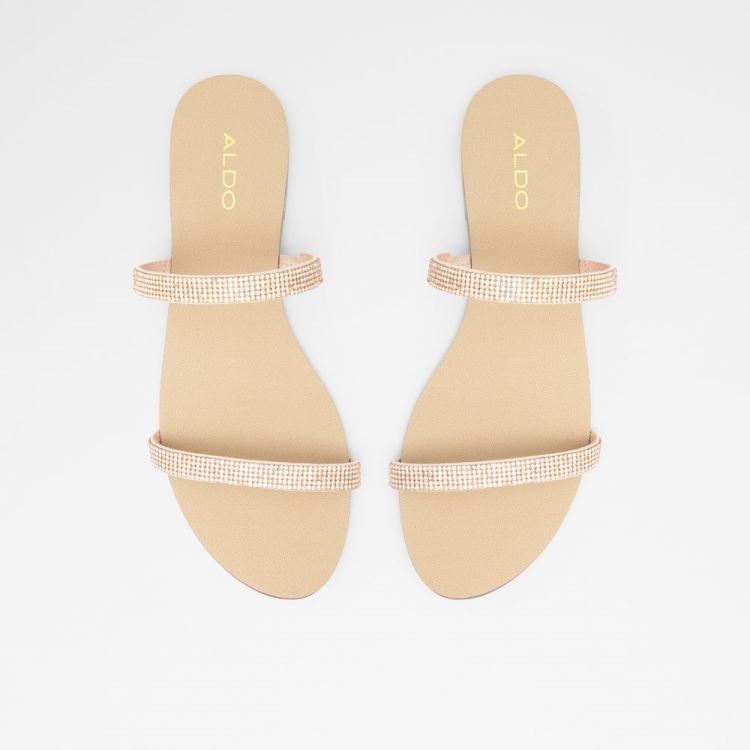 Aldo Crelallan Platta Sandaler Dam Natural | UmNX6698