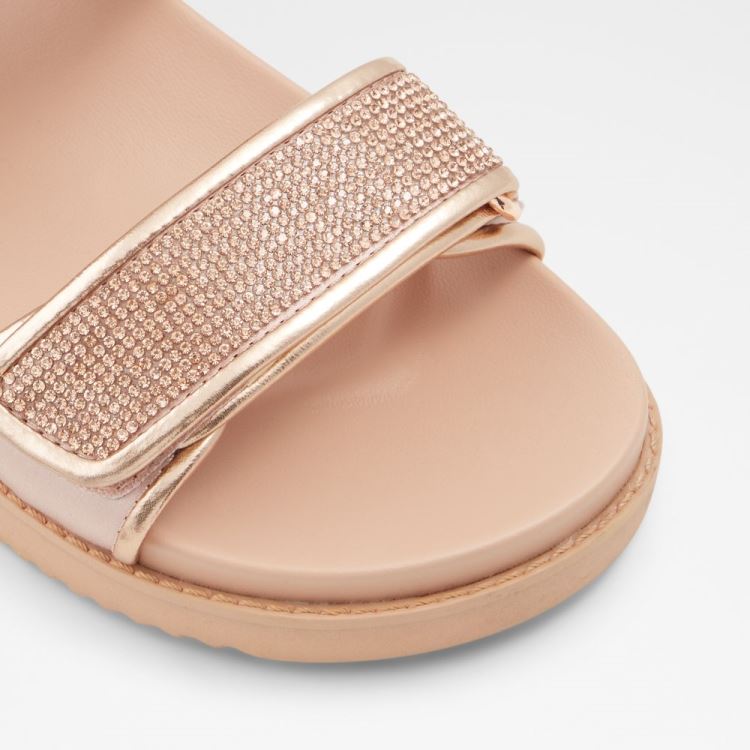 Aldo Eowiliwia Platta Sandaler Dam Rosa Guld | WEogksPt