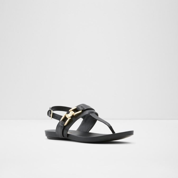 Aldo Gannamaryn Platta Sandaler Dam Svarta | xFRhbdkF