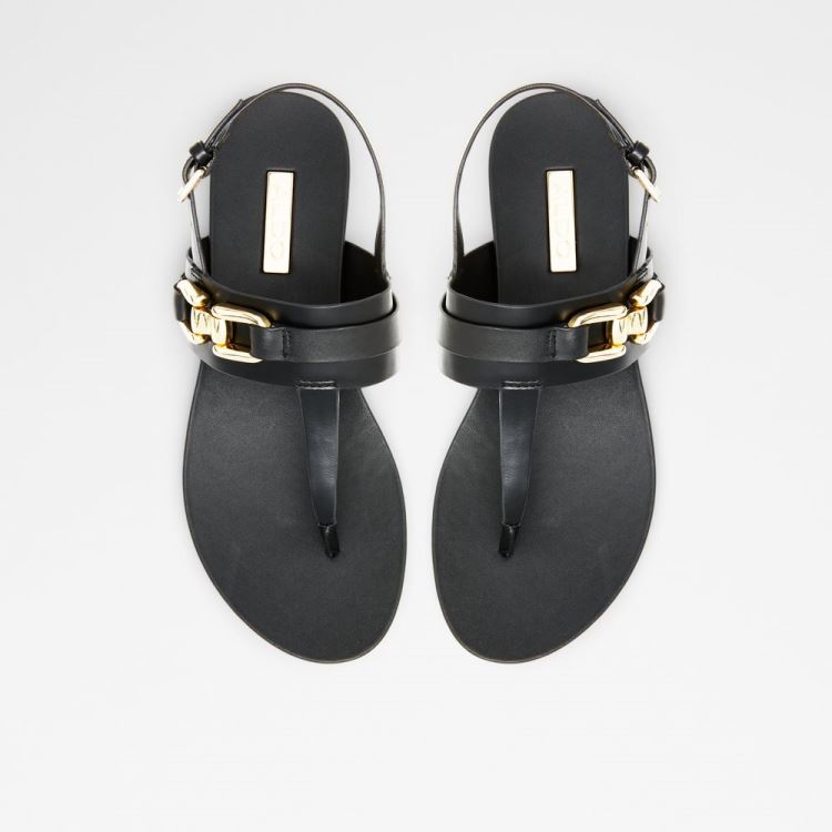 Aldo Gannamaryn Platta Sandaler Dam Svarta | xFRhbdkF