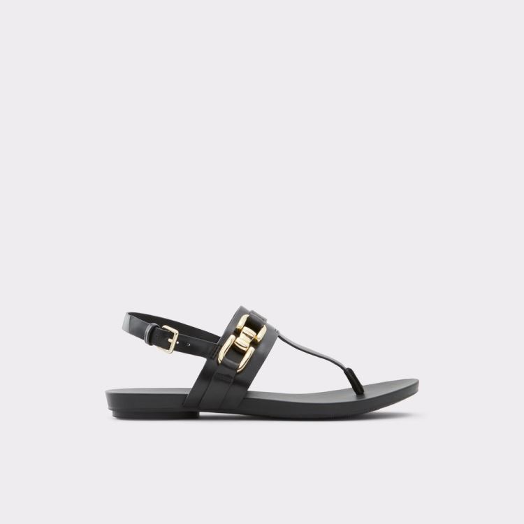 Aldo Gannamaryn Platta Sandaler Dam Svarta | xFRhbdkF