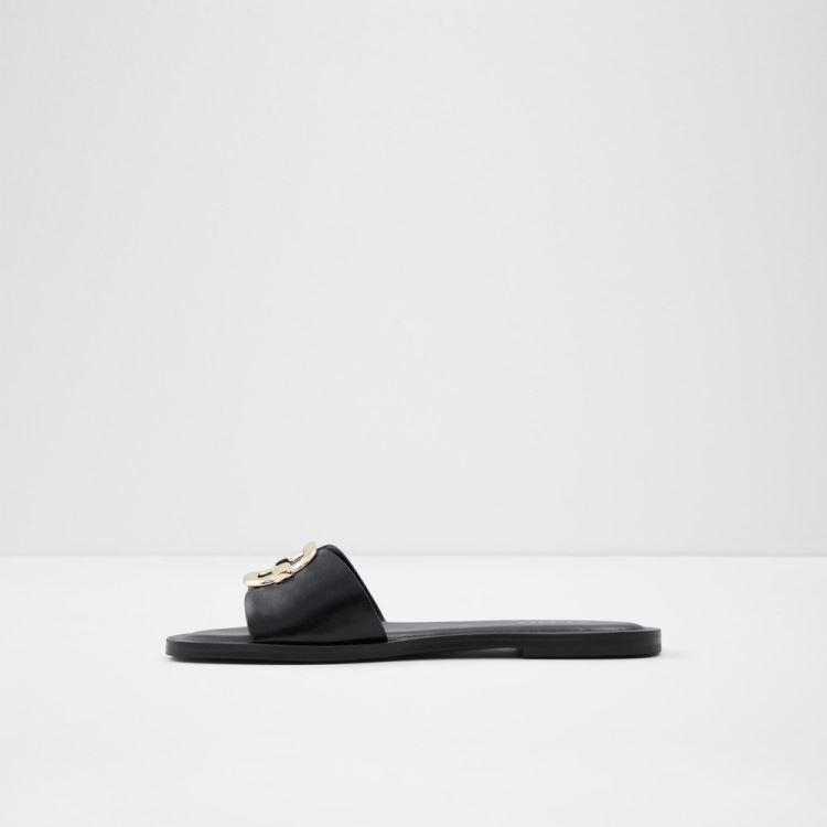Aldo Glaeswen Platta Sandaler Dam Svarta | nppa2UHi