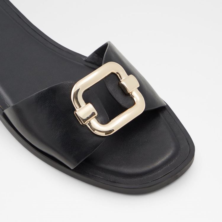 Aldo Glaeswen Platta Sandaler Dam Svarta | nppa2UHi