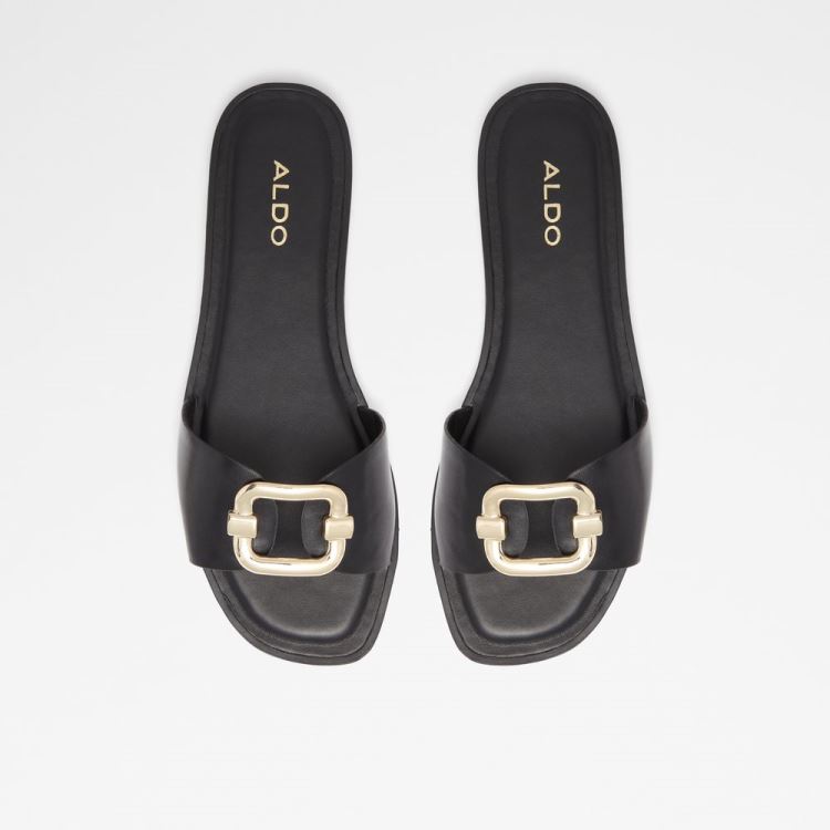 Aldo Glaeswen Platta Sandaler Dam Svarta | nppa2UHi
