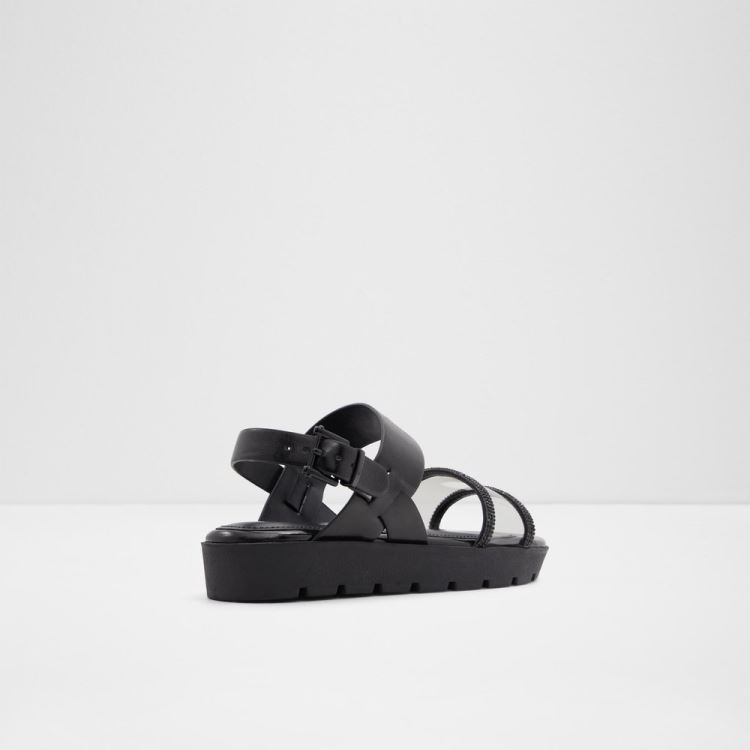 Aldo Hailey Platta Sandaler Dam Svarta | 7AYN625k