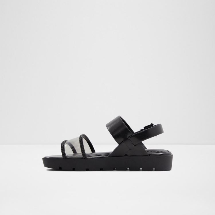 Aldo Hailey Platta Sandaler Dam Svarta | 7AYN625k