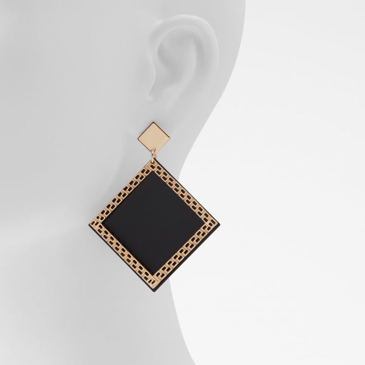 Aldo Indawgyi Örhängen Dam Black-Gold Multi | qzFmDZDK