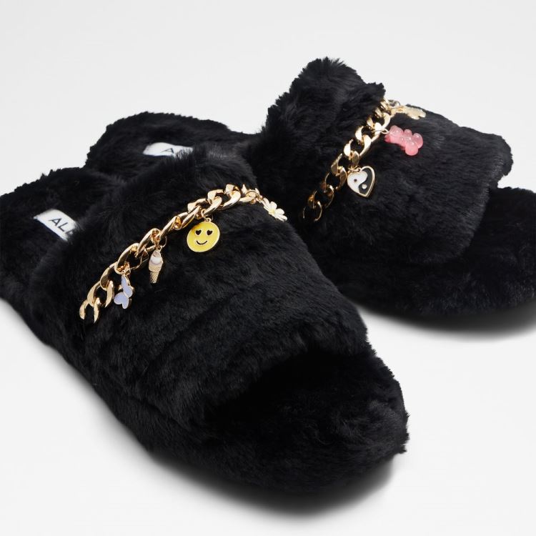 Aldo Jennanalia Tofflor Dam Black-Gold Multi | wUgFhkPL