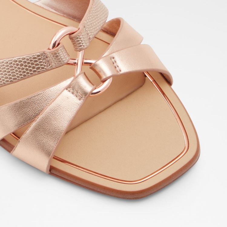 Aldo Marassi Platta Sandaler Dam Rosa Guld | xLUnZ7Wi
