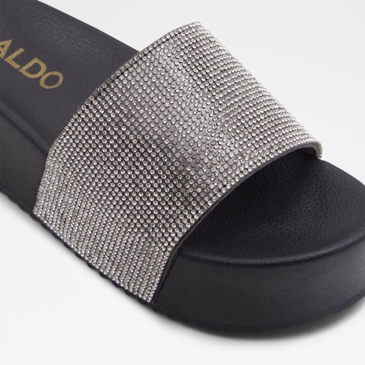 Aldo Retrograde Platta Sandaler Dam Black-Silver Multi | VqOXybn5