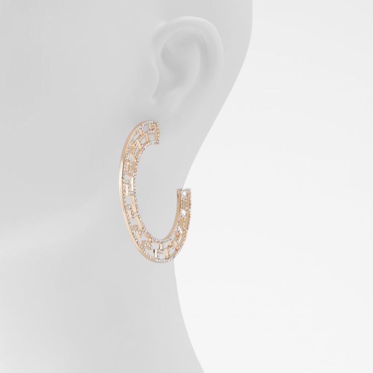 Aldo Rharema Örhängen Dam Gold-Clear Multi | JXVWxMXw