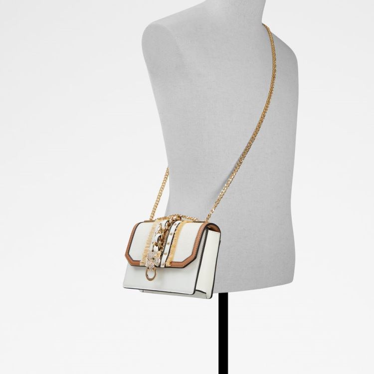 Aldo Rheanastraw Crossbody Väska Dam Vita | lcGHgCE6