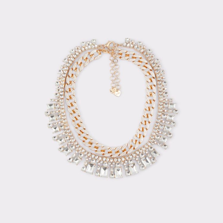 Aldo Rhodia Halsband Dam Gold-Clear Multi | A9GUhOHi
