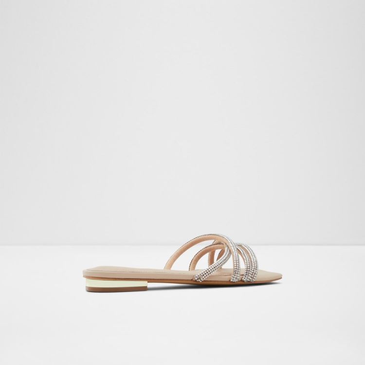 Aldo Rossie Platta Sandaler Dam Ljusbeige | 39HeDNm9