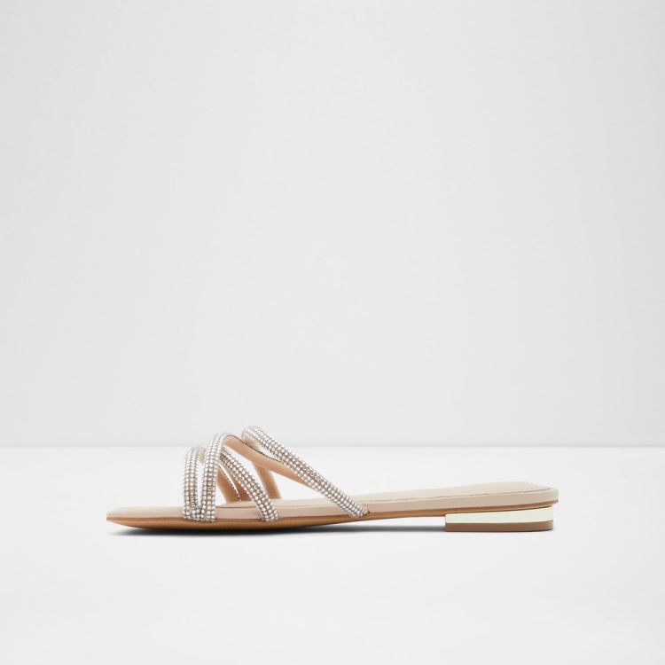 Aldo Rossie Platta Sandaler Dam Ljusbeige | 39HeDNm9