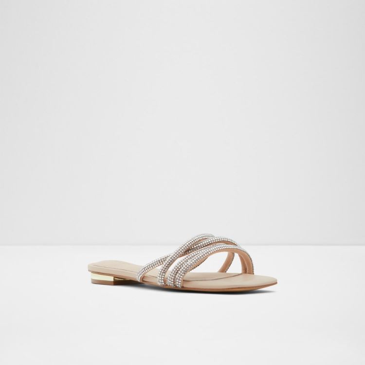 Aldo Rossie Platta Sandaler Dam Ljusbeige | 39HeDNm9