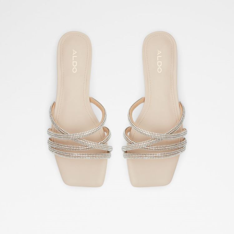 Aldo Rossie Platta Sandaler Dam Ljusbeige | 39HeDNm9