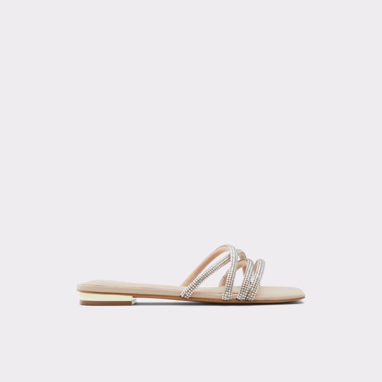 Aldo Rossie Platta Sandaler Dam Ljusbeige | 39HeDNm9