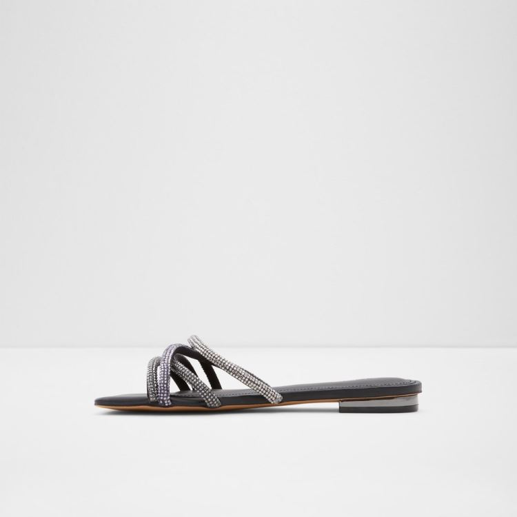 Aldo Rossie Platta Sandaler Dam Svarta | 0G51eHGL