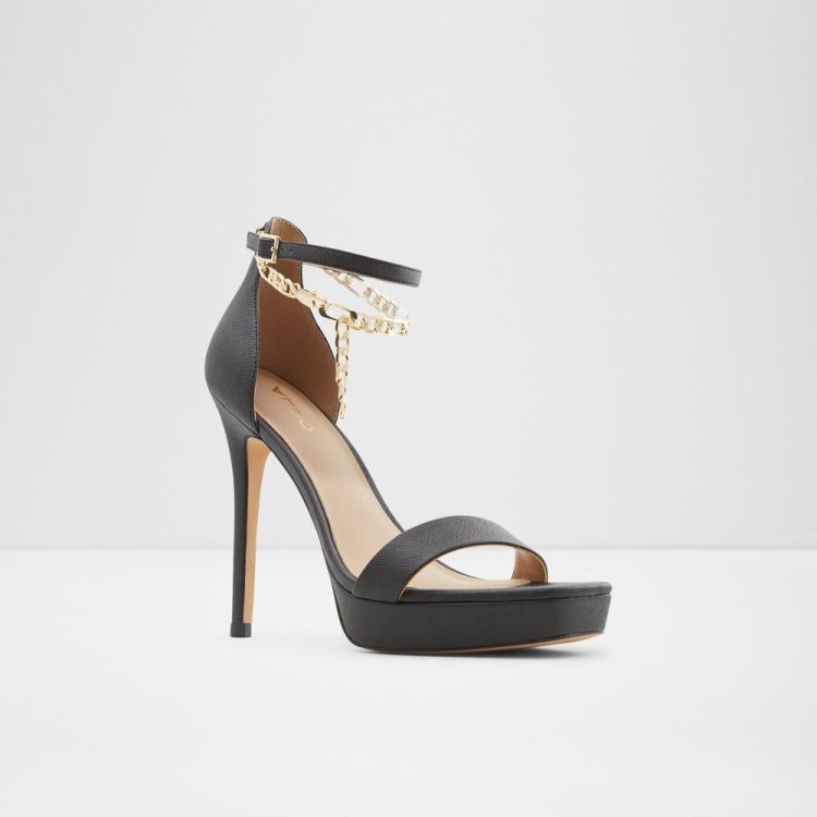 Aldo Scarlettchain Finsandaler Dam Svarta | tu6avYUU