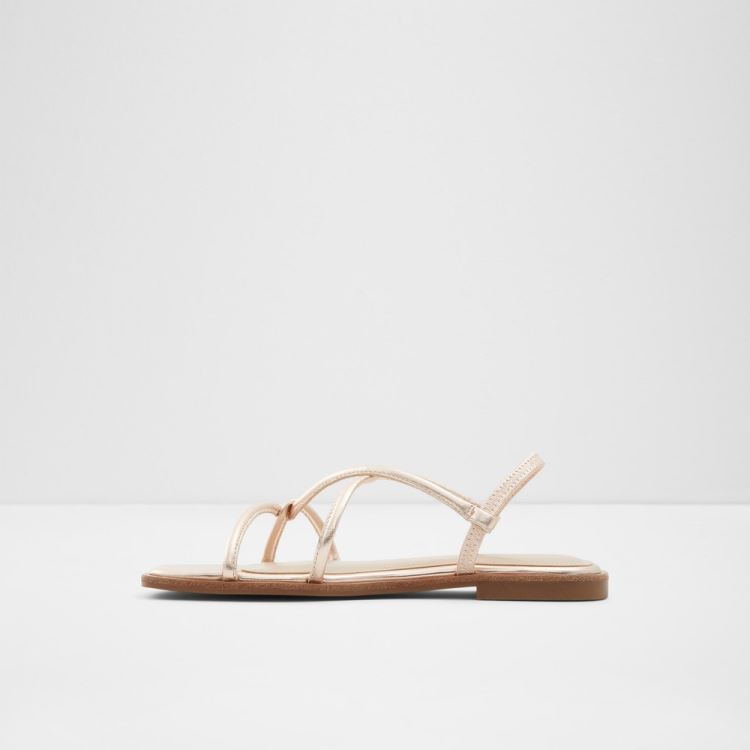 Aldo Toosieflex Platta Sandaler Dam Rosa Guld | Vt7MzfwD