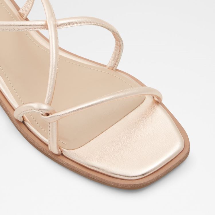 Aldo Toosieflex Platta Sandaler Dam Rosa Guld | Vt7MzfwD