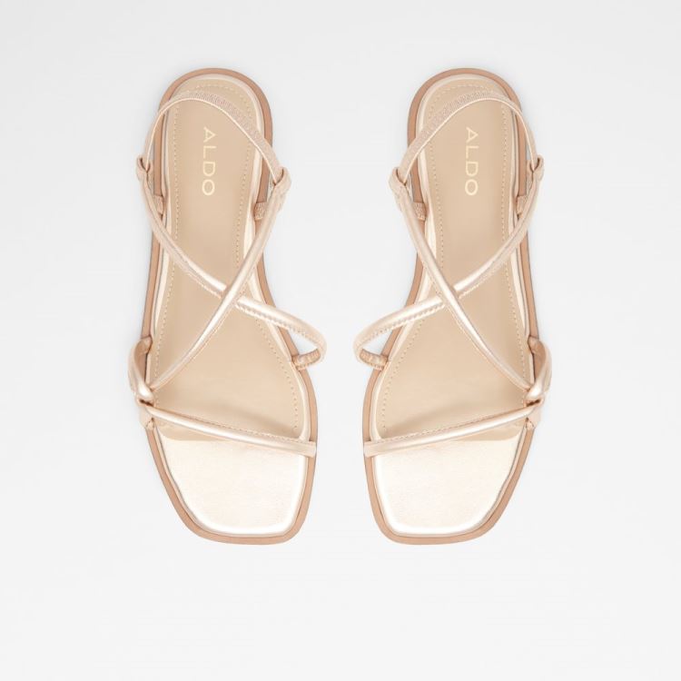 Aldo Toosieflex Platta Sandaler Dam Rosa Guld | Vt7MzfwD