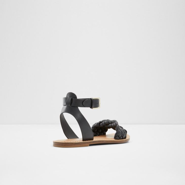 Aldo Tressa Platta Sandaler Dam Svarta | 7NVSY9lu