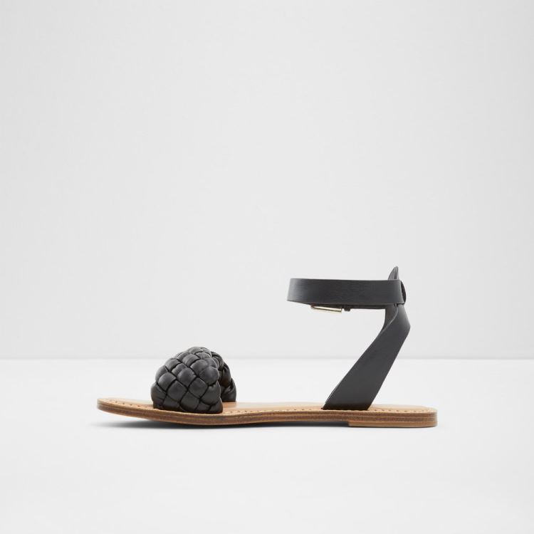 Aldo Tressa Platta Sandaler Dam Svarta | 7NVSY9lu