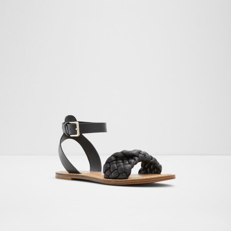 Aldo Tressa Platta Sandaler Dam Svarta | 7NVSY9lu
