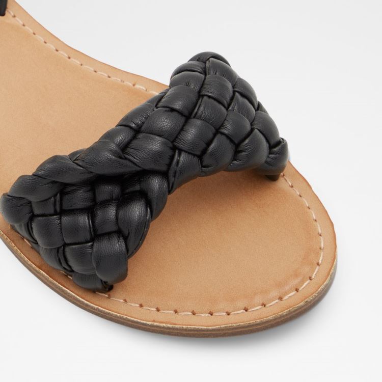 Aldo Tressa Platta Sandaler Dam Svarta | 7NVSY9lu