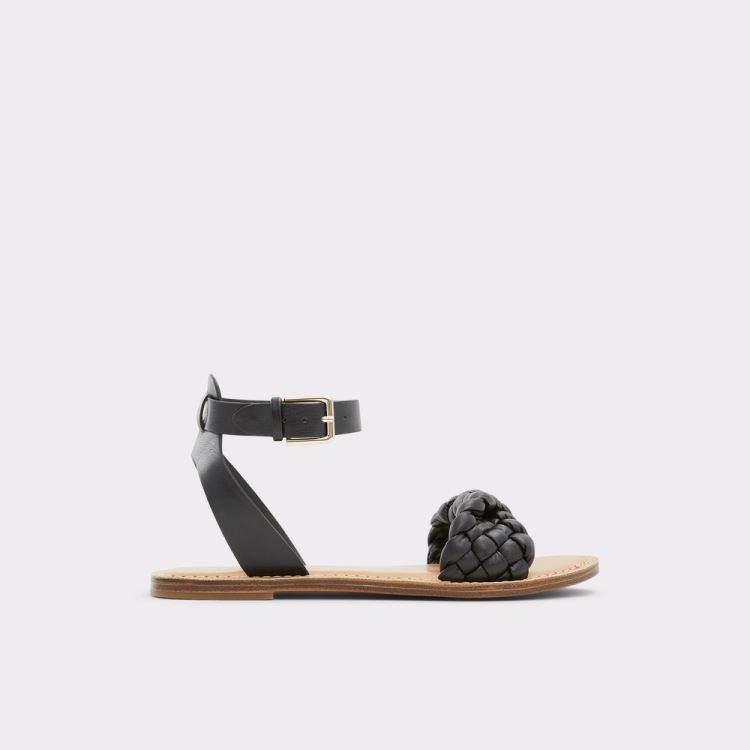 Aldo Tressa Platta Sandaler Dam Svarta | 7NVSY9lu