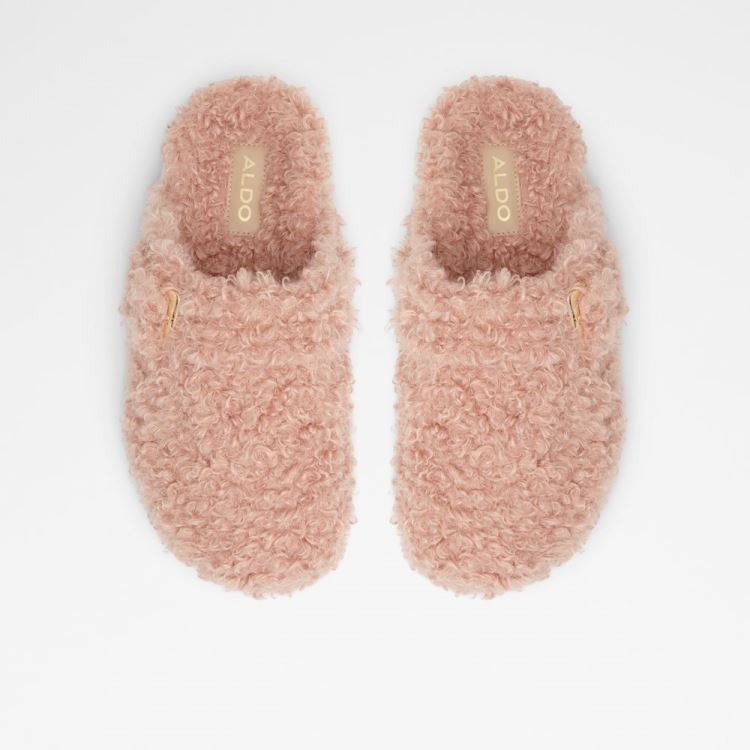 Aldo Wfh Mules Skor Dam Bone Textile Faux Fur | boyfydCW