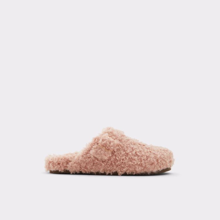 Aldo Wfh Mules Skor Dam Bone Textile Faux Fur | boyfydCW