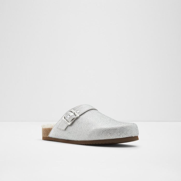 Aldo Wfh Mules Skor Dam Silver | 3inBnibM
