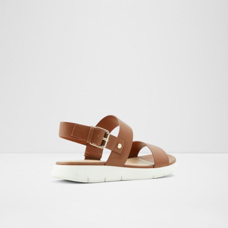 Aldo Woema Platta Sandaler Dam Cognac | zXemY1qs