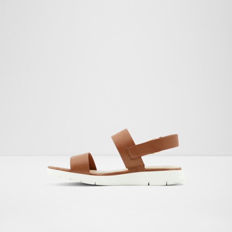 Aldo Woema Platta Sandaler Dam Cognac | zXemY1qs