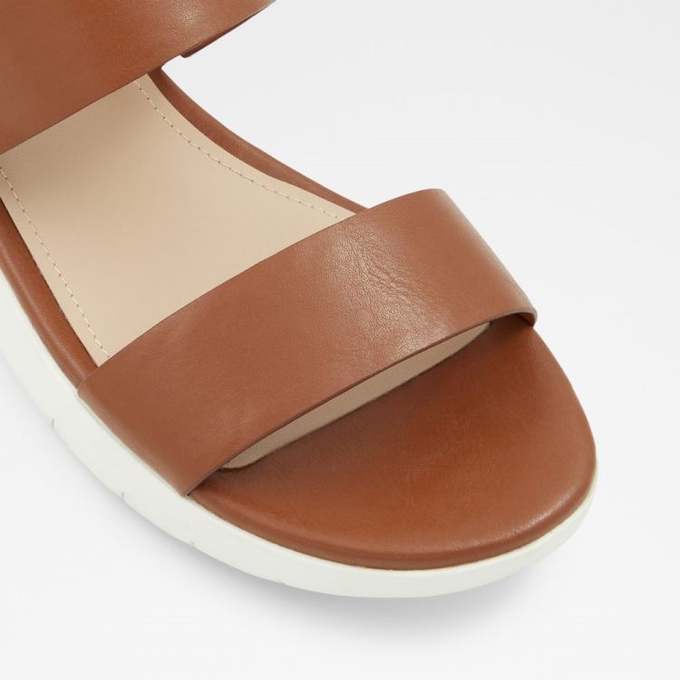 Aldo Woema Platta Sandaler Dam Cognac | zXemY1qs