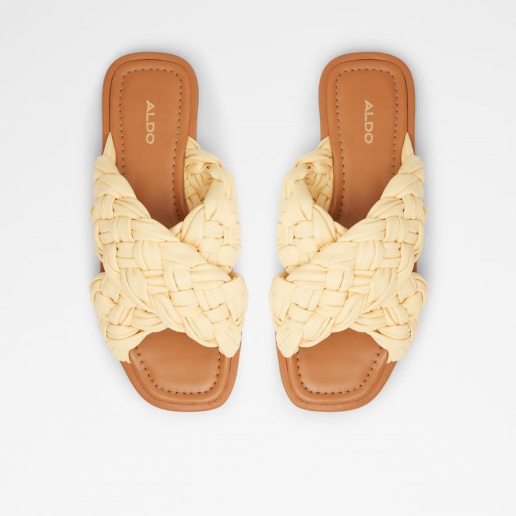 Aldo Wovina Platta Sandaler Dam Ljusgula | WuZwtcv6