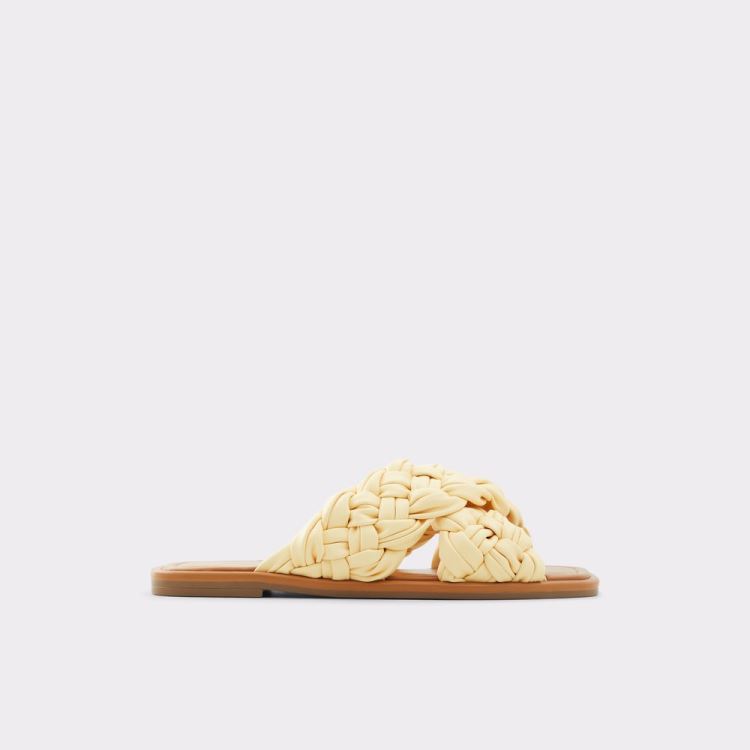 Aldo Wovina Platta Sandaler Dam Ljusgula | WuZwtcv6
