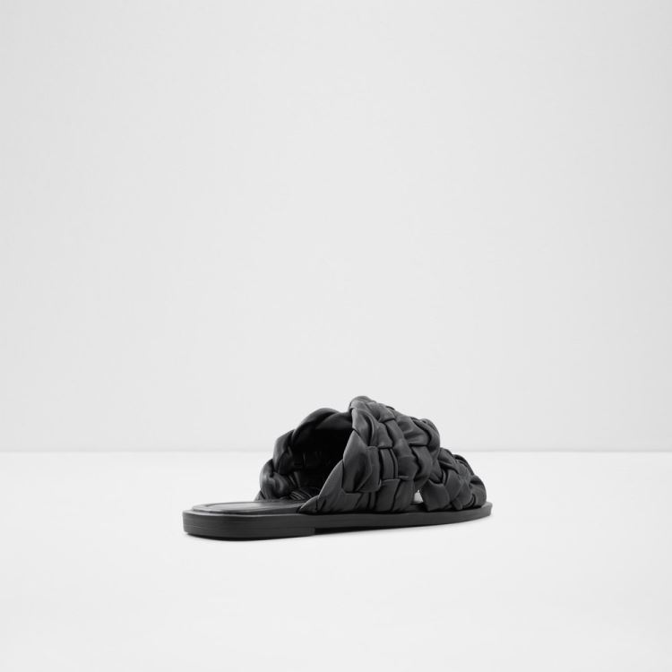 Aldo Wovina Platta Sandaler Dam Svarta | NZJx7Ufm